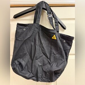 Suare New York Black Cotton Tote Bag with Metal Clip